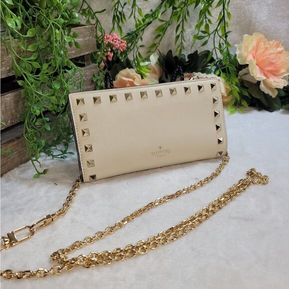 Authentic Valentino Garavani Leather Studded Wallet EUC GORGEOUS - Picture 14 of 17